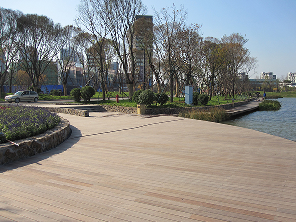 杭州竹木地板平台施工案例展示