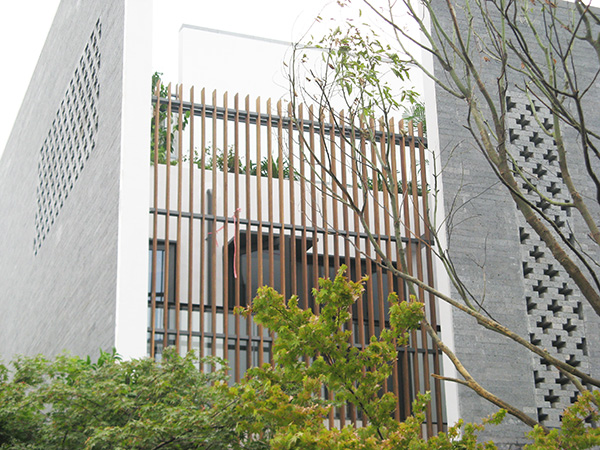 杭州竹木格栅护栏案例展示